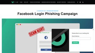 
                            7. Facebook Login Phishing Campaign - Myki
