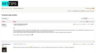 
                            9. Facebook login problem - Nettips Forum - IT debatforum med nerve ...