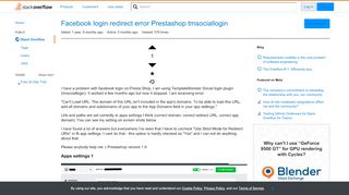 
                            6. Facebook login redirect error Prestashop tmsociallogin - Stack ...