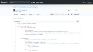 
                            10. Facebook Login Script · GitHub