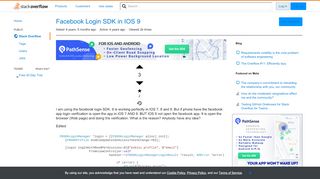 
                            7. Facebook Login SDK in IOS 9 - Stack Overflow