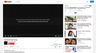 
                            1. Facebook login Song - YouTube