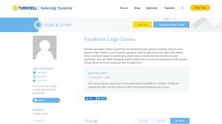 
                            2. Facebook Login Sorunu | Geleceği Yazanlar