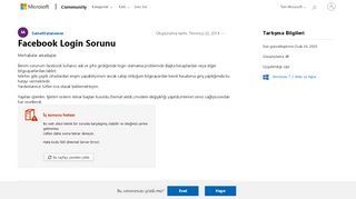 
                            4. Facebook Login Sorunu - Microsoft Community