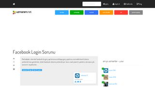 
                            7. Facebook Login Sorunu - uzmanim.net