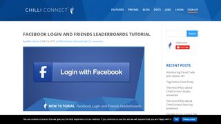 
                            6. Facebook Login Tutorial - ChilliConnect