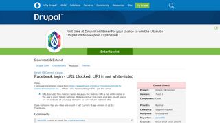 
                            10. Facebook login - URL blocked, URI in not white-listed [#2914440 ...