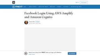 
                            9. Facebook Login Using AWS Amplify and Amazon Cognito - itnext