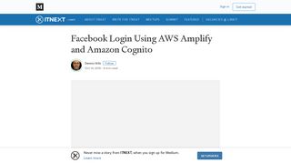 
                            8. Facebook Login Using AWS Amplify and Amazon Cognito - itnext