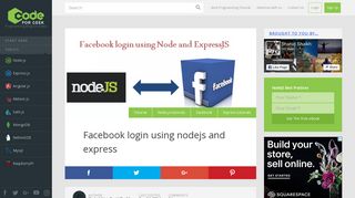 
                            12. Facebook login using nodejs and express – Codeforgeek