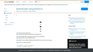 
                            11. facebook login using phantom js - Stack Overflow