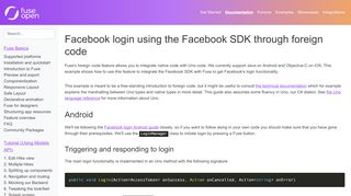 
                            9. Facebook login using the Facebook SDK through foreign code - Fuse ...