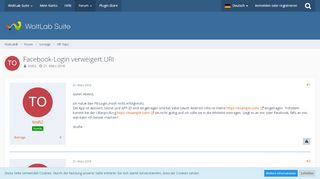 
                            9. Facebook-Login verweigert URI - Chit Chat - WoltLab® - Forum