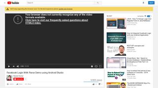 
                            7. Facebook Login With Parse Demo using Android Studio - YouTube