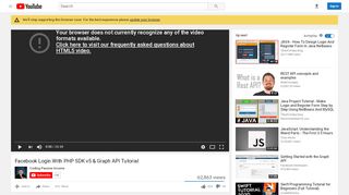 
                            7. Facebook Login With PHP SDK v5 & Graph API Tutorial - YouTube