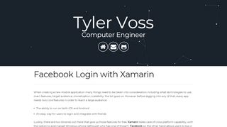 
                            7. Facebook Login with Xamarin - Tyler Voss