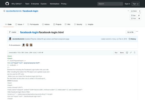 
                            4. facebook-login/facebook-login.html at master · davidwittenbrink ...