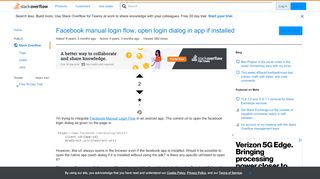 
                            7. Facebook manual login flow, open login dialog in app if ...