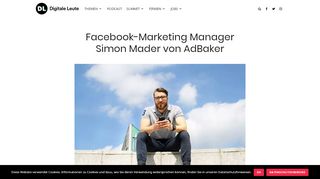 
                            8. Facebook-Marketing Manager Simon Mader von AdBaker - Digitale ...
