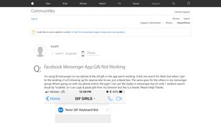 
                            5. Facebook Messenger App Gifs Not Working - Apple Community - Apple ...