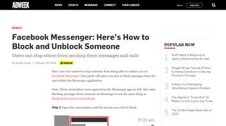
                            9. Facebook Messenger: Here's How to Block and Unblock Someone ...