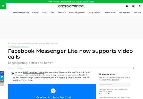 
                            7. Facebook Messenger Lite now supports video calls | Android Central