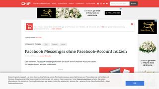 
                            11. Facebook Messenger ohne Facebook-Account nutzen - CHIP