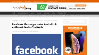 
                            2. Facebook Messenger: So entfernst du die Chatköpfe - Handyflash