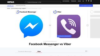 
                            8. ≫ Facebook Messenger vs Viber | Kommunikations-App Vergleich