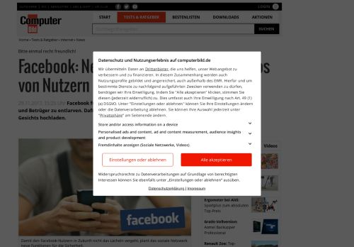 
                            6. Facebook: Netzwerk will Nutzer-Fotos - COMPUTER BILD