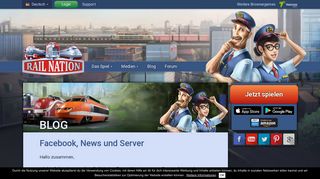 
                            8. Facebook, News und Server - Rail Nation