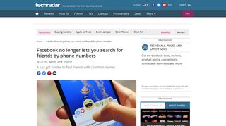 
                            12. Facebook no longer lets you search for friends by phone numbers ...