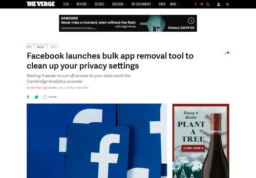 
                            13. Facebook now lets you bulk remove third-party apps, and any and all ...