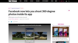 
                            12. Facebook now lets you shoot 360-degree photos inside its app - The ...