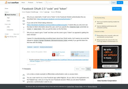 
                            12. Facebook OAuth 2.0 