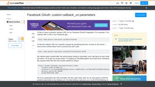 
                            2. Facebook OAuth: custom callback_uri parameters - Stack Overflow