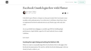 
                            10. Facebook Oauth login flow with Flutter – Kevin Segaud – ...