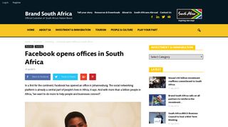 
                            10. Facebook opens offices in South Africa - Brand South Africa