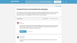 
                            10. Facebook Passwort herausfinden bin eingeloggt - Gutefrage