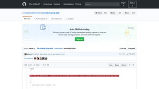 
                            8. facebook-php-sdk/example.php at master · facebookarchive/facebook ...