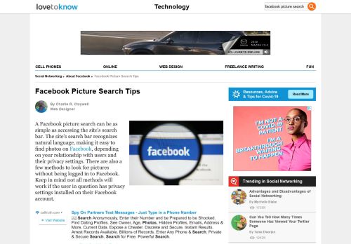 
                            13. Facebook Picture Search | LoveToKnow