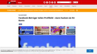
                            12. Facebook-Profilbild: So hacken Betrüger Ihr Konto - Video - FOCUS ...