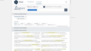 
                            4. Facebook profile - French translation – Linguee