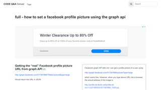 
                            8. Facebook profile picture URL from graph API - CODE Q&A Solved