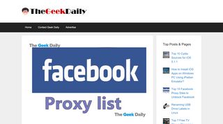 
                            6. Facebook Proxies - 15 Best Free Proxy Sites to Unblock Facebook