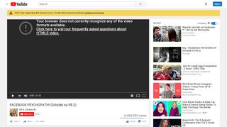 
                            8. FACEBOOK PSYCHOPATH! (Úchylák na FB 2) - YouTube
