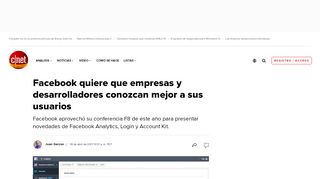 
                            7. Facebook quiere que empresas y desarrolladores conozcan mejor a ...