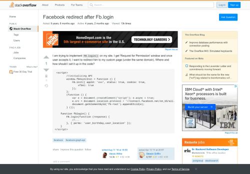 
                            5. Facebook redirect after Fb.login - Stack Overflow