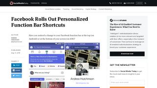 
                            1. Facebook Rolls Out Personalized Function Bar Shortcuts | Social ...
