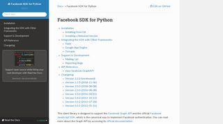 
                            1. Facebook SDK for Python